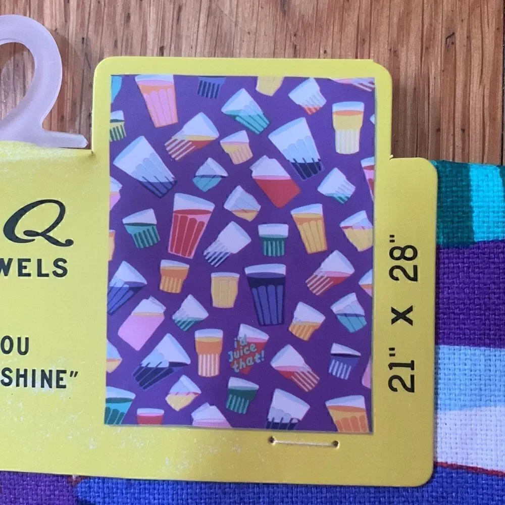 Blue Q cotton dish towel  - I’d Juice That!